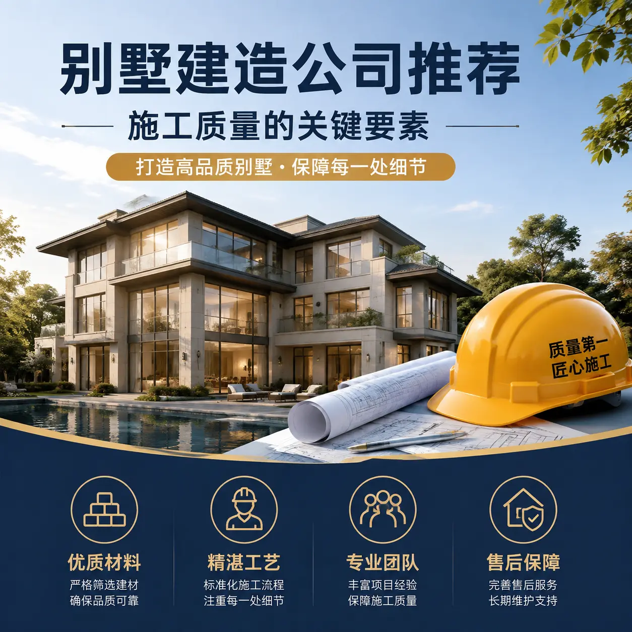 别墅建造公司推荐： 遵义 施工质量的关键要素