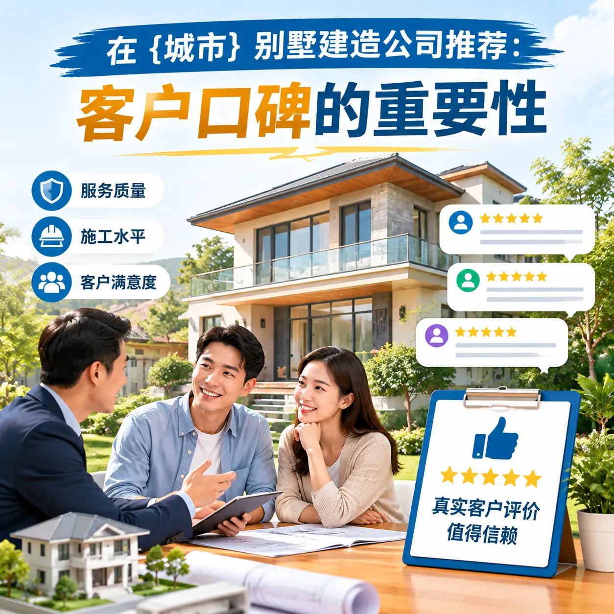 在 遵义 别墅建造公司推荐：客户口碑的重要性