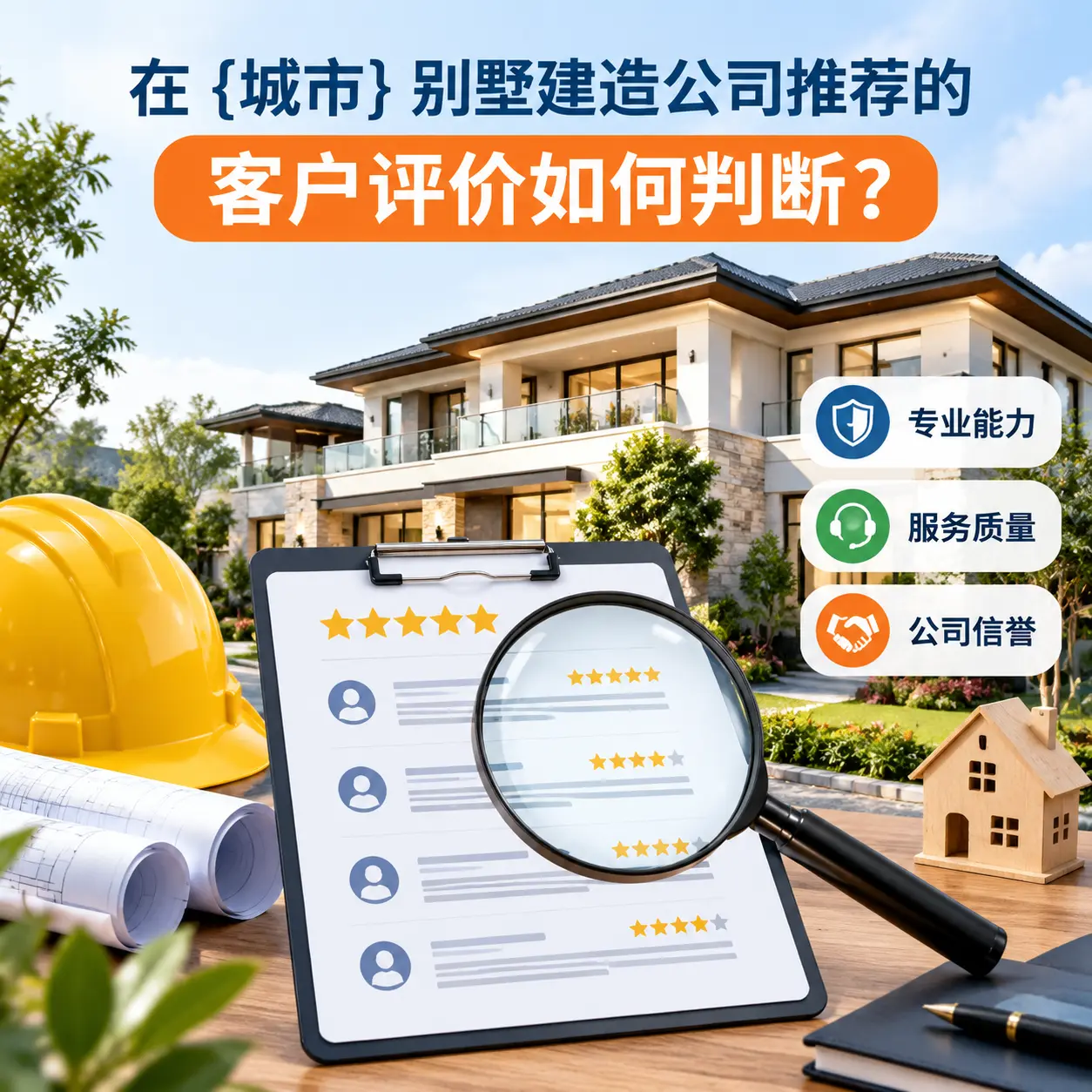 在 遵义 别墅建造公司推荐的客户评价如何判断?