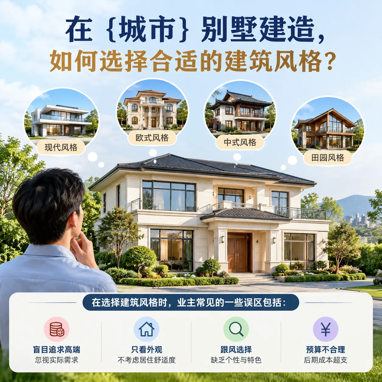 在 遵义 别墅建造，如何选择合适的建筑风格？